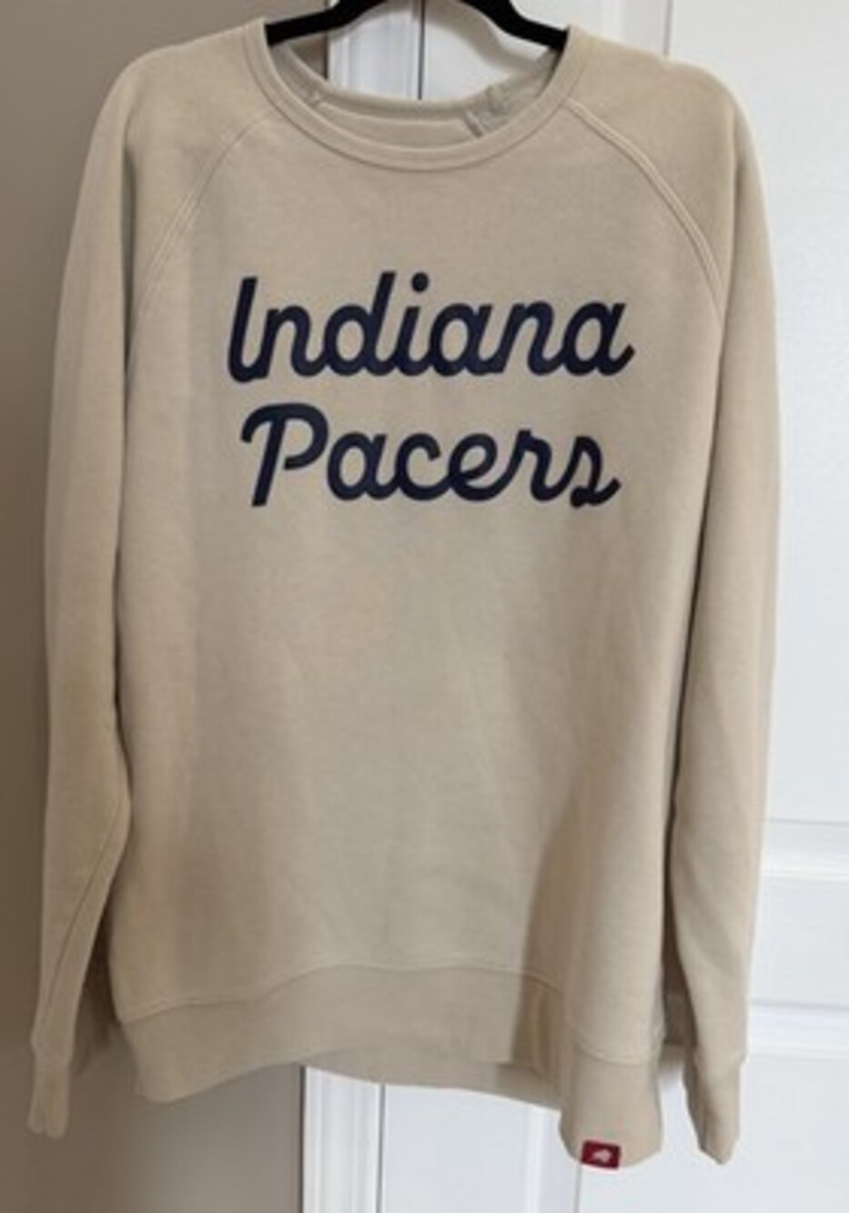 Sportiqe Indiana Pacers Women’s Crewneck Sweatshirt Tan XL NBA Basketball EUC